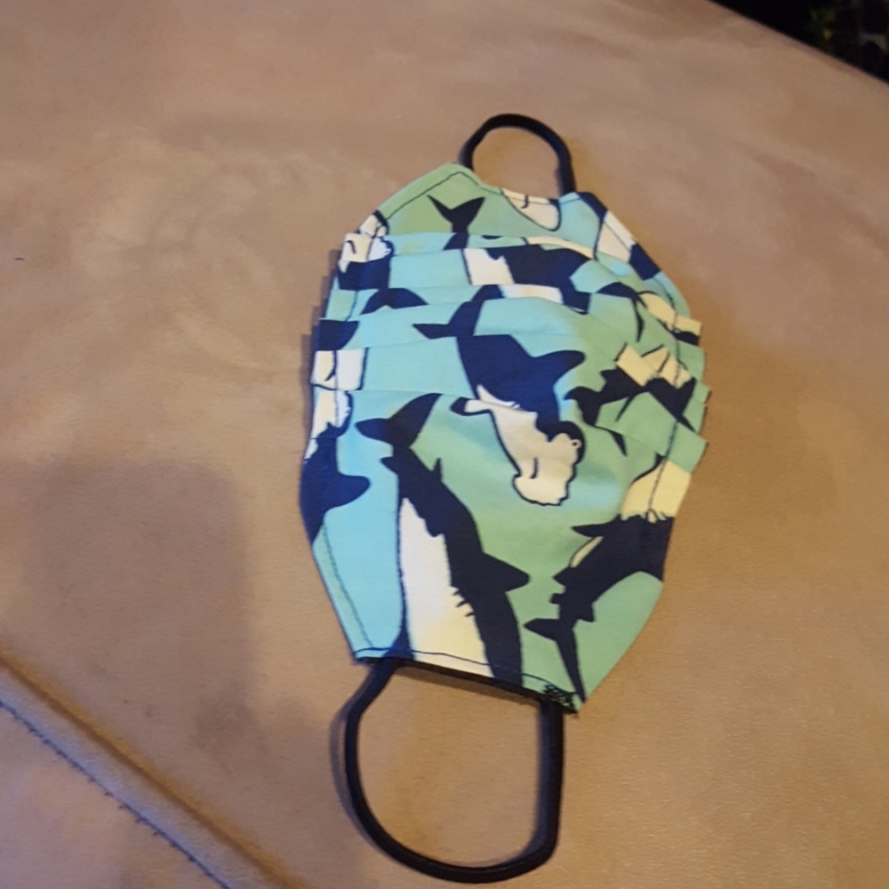 Sharks Face Mask. - Picture 2 of 7